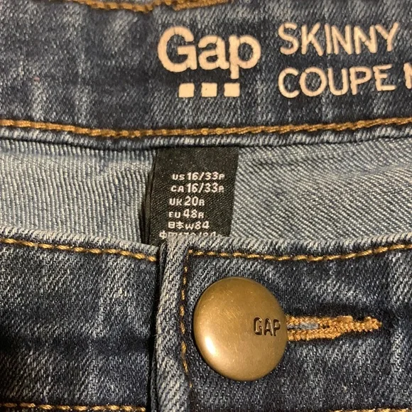 Gap Skinny Fit Coupe Moulante Denim Jeans, 16 - Picture 3 of 6
